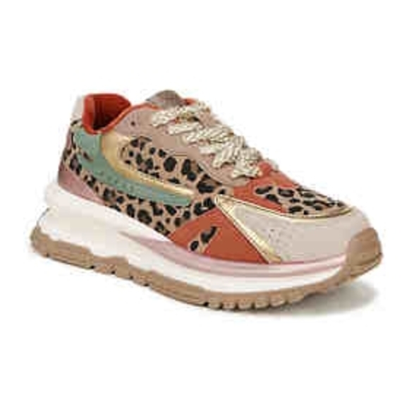 SALE Blowfish Women's Multicolor Leopard Sneakers (Worn Once) - Picture 2 of 2